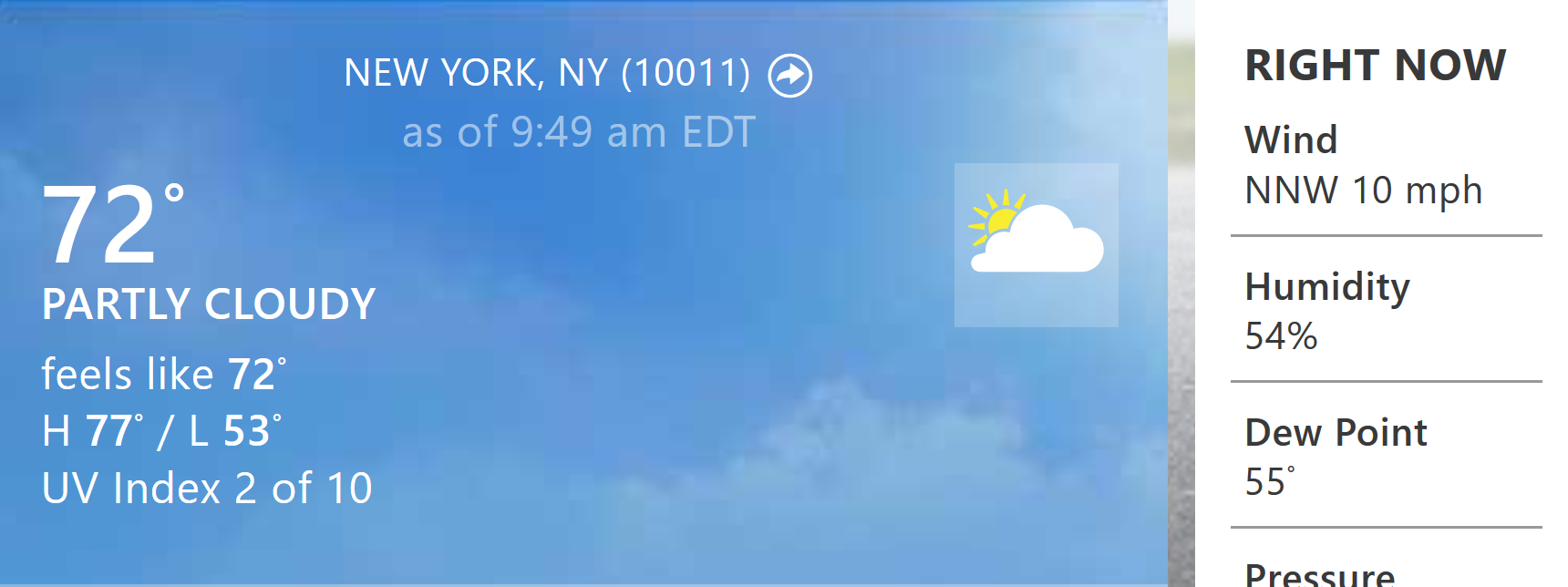 Sticky and humid