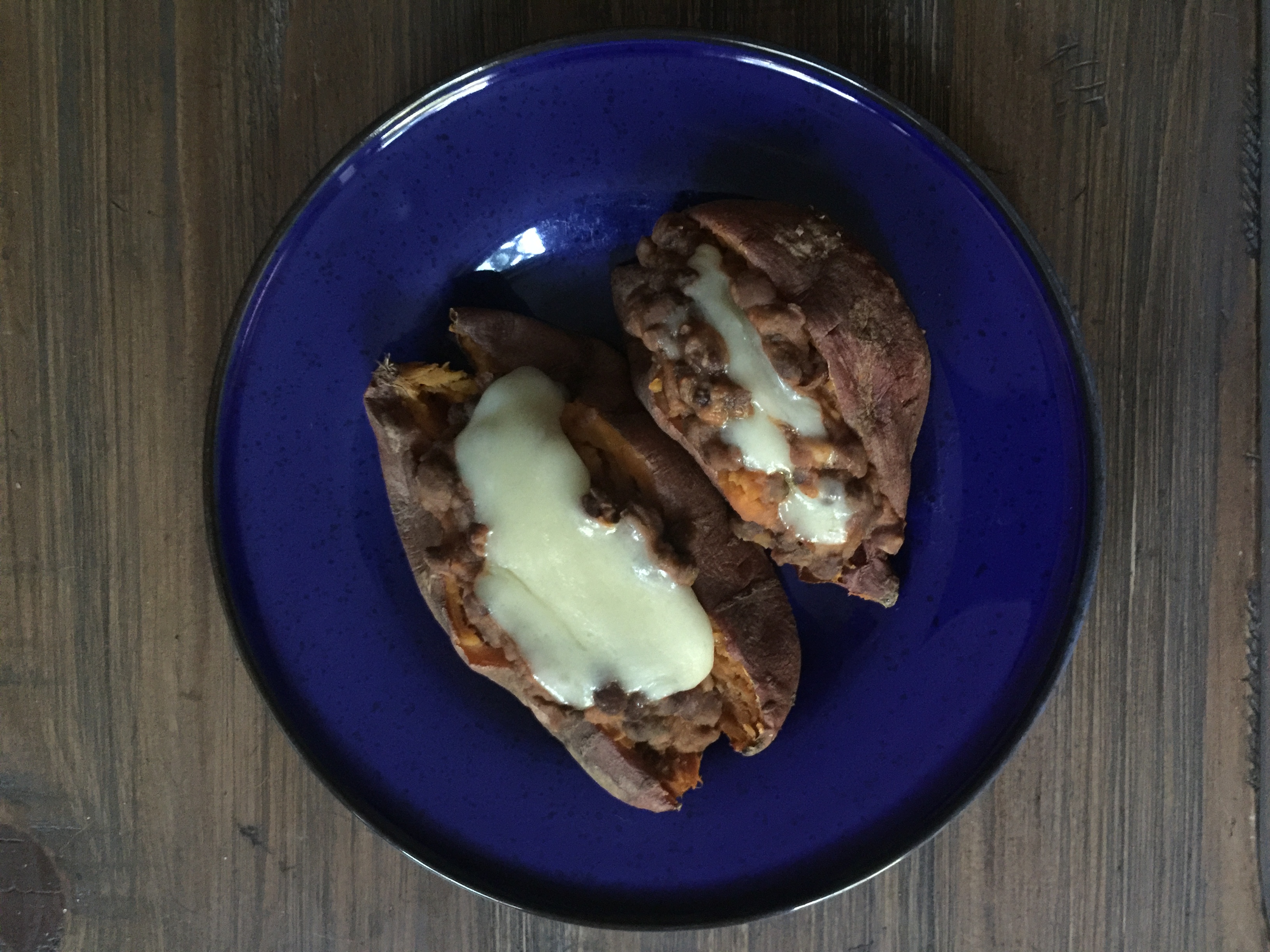 Bean Filled Sweet Potatoes