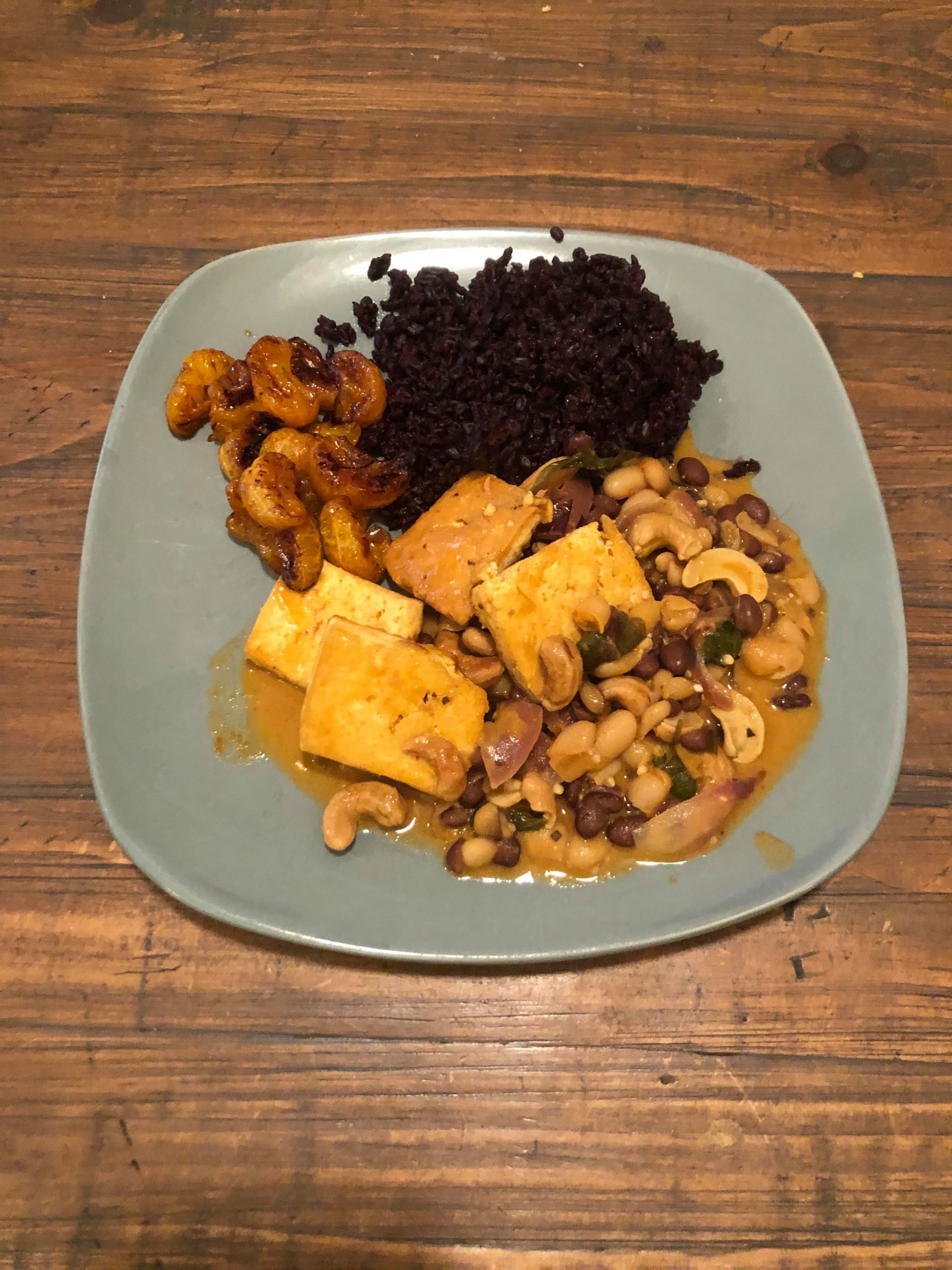 Thai Inspired Stew with Black Rice and Charred Clementines